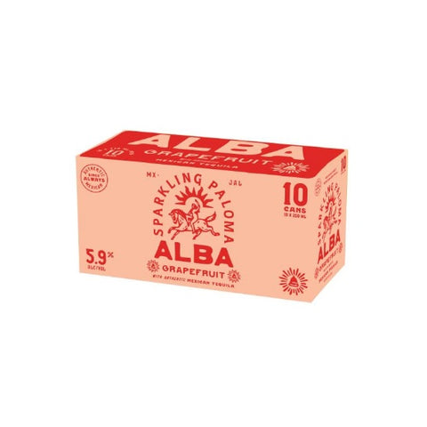 Alba Sparkling Paloma Grapefruit 5.9% Cans 10x250ml