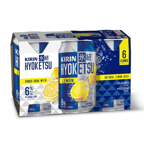 Kirin Hyoketsu Lemon Vodka Soda 6% Cans 6x330ml