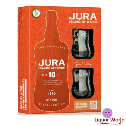 Jura 10yo 700ml with 2 glass Gift Pack