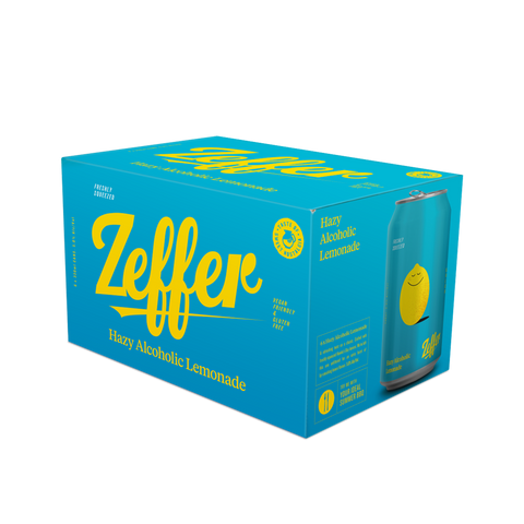 Zeffer Hazy Alcoholic Lemonade 330mL Can 6 Pack