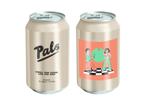 Pals Vodka, Pink Guava, Lime And Soda 10Pk Cans