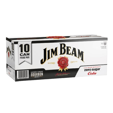 Jim Beam Zero Sugar 10pk 330ml cans