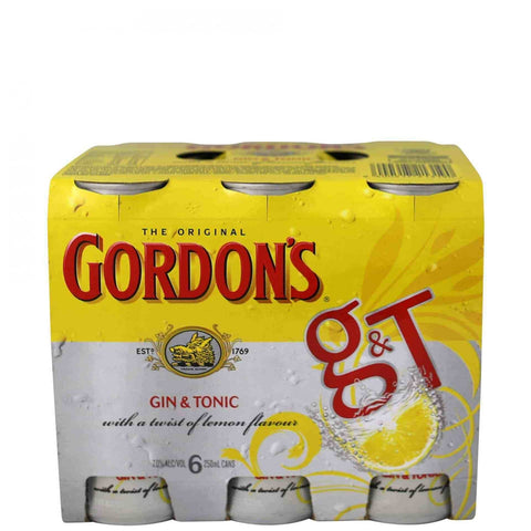 Gordon Gin and Tonic 7% 6pk cans