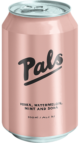 Pals Vodka, Watermelon, Mint, Soda 10pk 330ml cans
