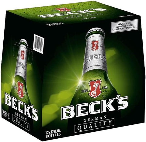 Becks 12Pk Beer Bottles
