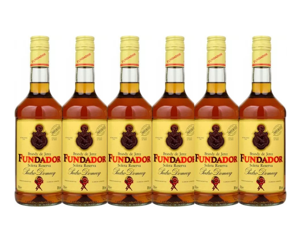 Brandy Fundador Solera - 1L - Brandy De Jerez Espagnol - Goût Boisé Et Lisse
