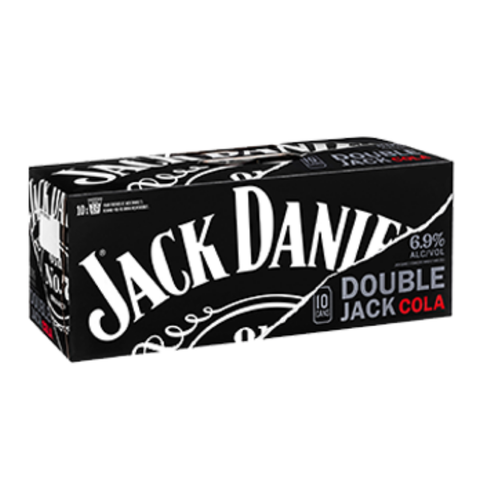 Jack Daniels Double Jack 6.90% 10Pk x 330ml Cans