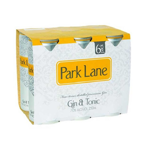 Park lane Gin &amp; Tonic 6pk 250ml cans