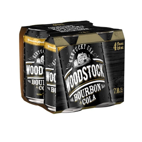 Woodstock & Cola 7% Cans 4x330ml