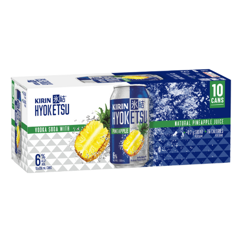 Kirin Hyoketsu Pineapple Vodka Soda 6% Cans 10x330ml