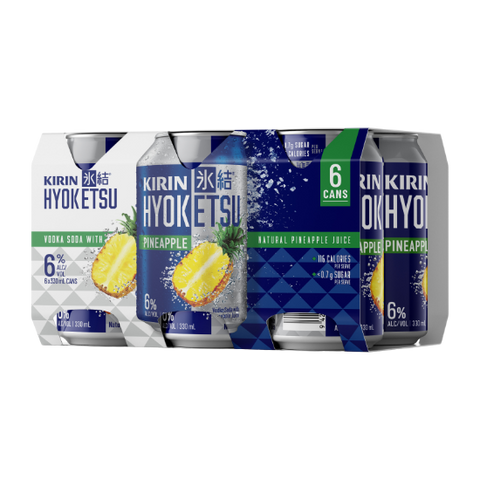 Kirin Hyoketsu Pineapple Vodka Soda 6% Cans 6x330ml