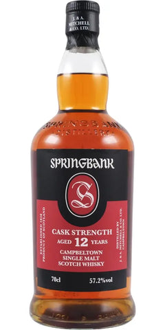 Springbank 12 Year Old Cask Strength 57.2% Single Malt Whisky 700ml