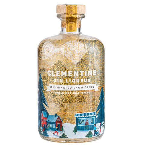 Clementine Gin Liqueur Illuminated Snow Globe 700ml