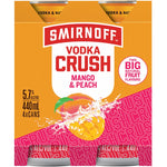 Smirnoff Crush Mango & Peach 440ml 5.7% 4pk CANS