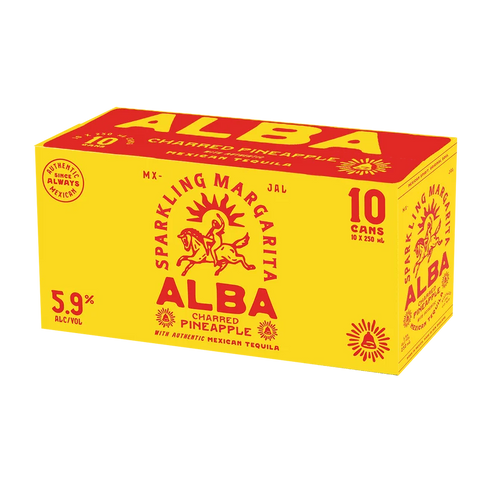 Alba Sparkling Pineapple Margarita 5.9% 10pk Cans