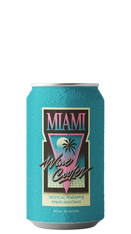 Miami Wine Cooler tropical Pineapple 5% 6Pk