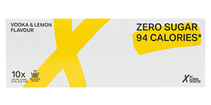 X Long White Zero Sugar Lemon 5% 10Pk Cans