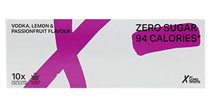 X Long White Zero Sugar Lemon Passion 5% 10Pk Cans