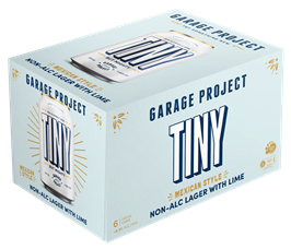 Garage Project Tiny Hazy lager with Lime 6 Pack Cans 330ml