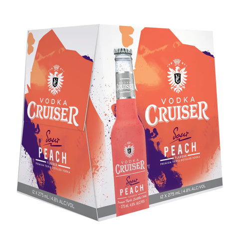 Vodka Cruiser Sour Peach 5% 12pk Btls
