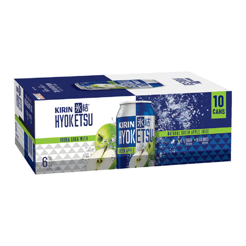 Kirin Hyoketsu Green Apple 6% 10 Pack Cans 330ml