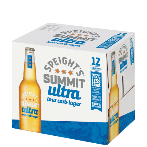 Speights Summit Ultra Low Carb 12 Pack Bottles 330ml