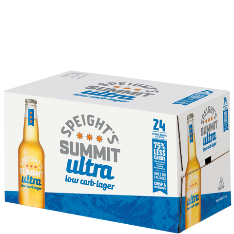 Speights Summit Ultra Low Carb 24 Pack Bottles 330ml