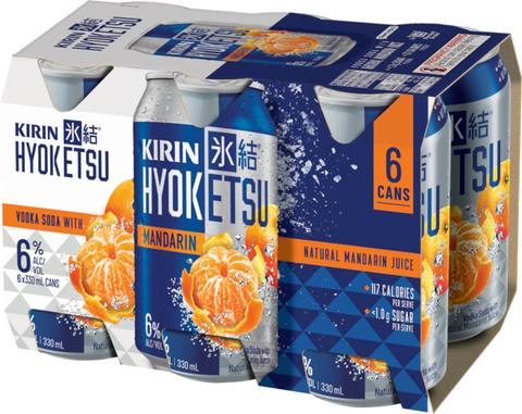 Kirin Hyoketsu Mandarin 330mL 6 Pack Cans