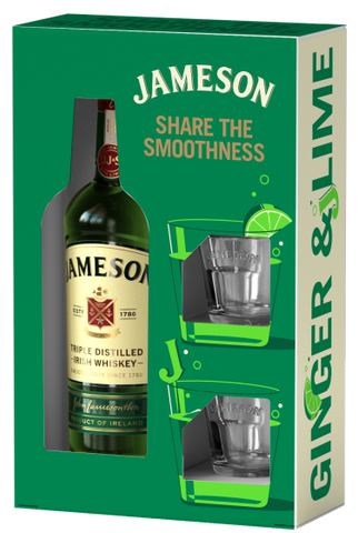 Jameson Gift Pack with 2 Glasses 700ml