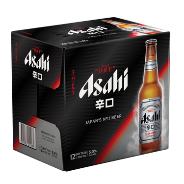 Asahi Super Dry 12 Pack Bottles 330ml