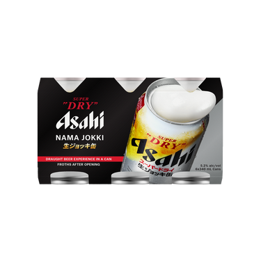 Asahi Super Dry Nama Jokki 6 Pack Cans 340ml