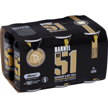 Barrel 51 7% 6 Pack Cans 330ml
