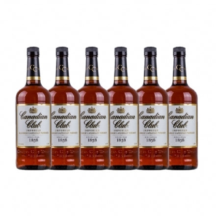 Canadian Club Whisky 1L 6pk Case Deal