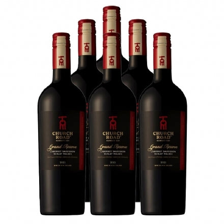 Church Road Grand Reserve Cabernet Sauvignon Merlot Malbec 6 Bottles Case Deal