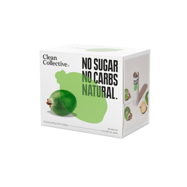 Clean Collective Feijoa & Apple with Vodka 5% 6 Pack Cans 250ml
