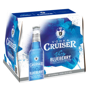 Cruiser Blueberry 4.8% 12 Pack Bottles 275ml