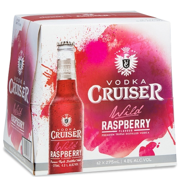 Cruiser Raspberry 4.8% 12 Pack Bottles 275ml