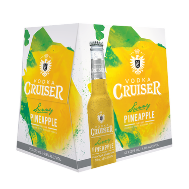 Cruiser Sunny Pineapple 4.8% 12 Pack Bottles 275ml