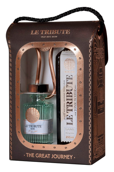 Le Tribute Gin 700ml & Tonic (200ml*6) Gift Set– WhiskeyOnline