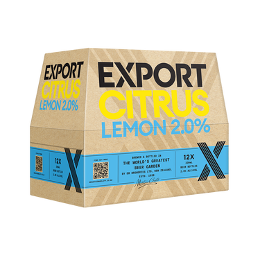 Export Citrus Lemon 2% 12 Pack Bottles 330ml