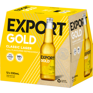 Export Gold 12 Pack Bottles 330ml