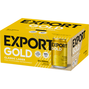 Export Gold 12 Pack Cans 330ml