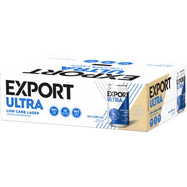 Export Ultra Low Carb 24 Pack Cans 330ml