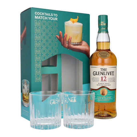 Glenlivet 12yo 700ml With 2 Glass gift pack