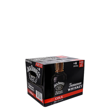 Jack Daniels & Cola 4.8% 12 Pack Bottles 330ml