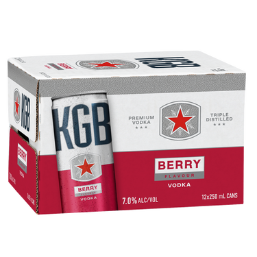 KGB Berry 7% 12 Pack Cans 250ml