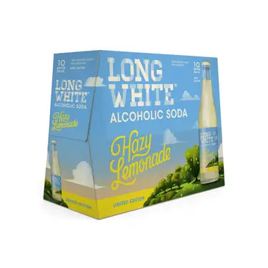 Long White Hazy Lemonade 4.8% 10 Pack Bottles 320ml