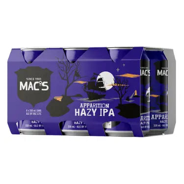 Macs Apparition Hazy IPA 6 Pack Cans 330ml