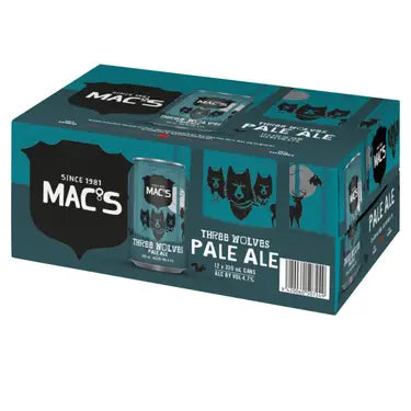 Macs Three Wolves 12 Pack Cans 330ml