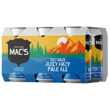 Macs Too Easy Hazy Pale Ale 6 Pack Cans 330ml